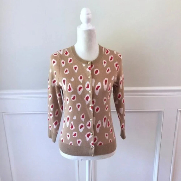 Banana Republic Cheetah Print Cardigan Sweater S - Picture 1 of 5